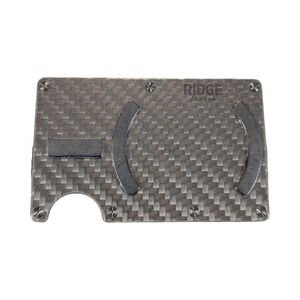 Qq3U Ridge MagSafe Cardholder Wallet Carbon Fiber 3K Cash Strap RFID Blocking